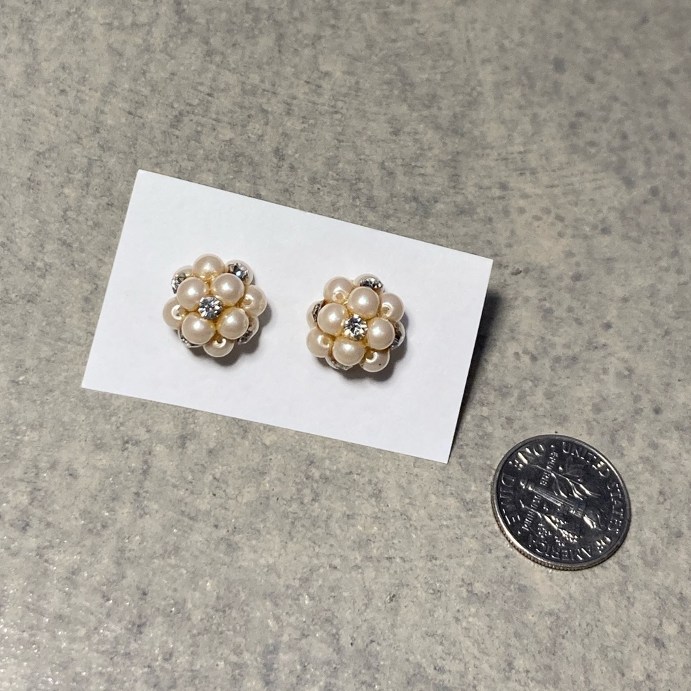 Pearl Cluster Earrings